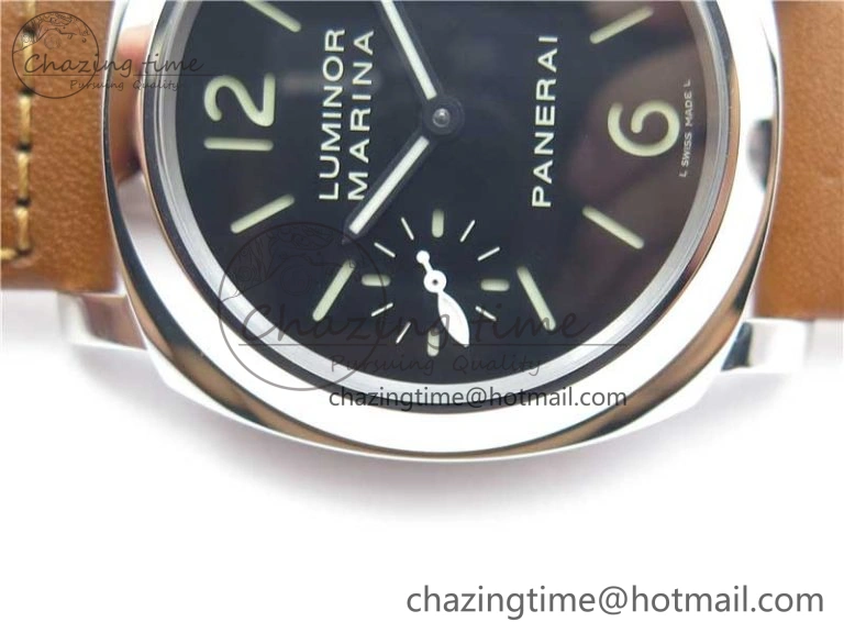PAM111 P Noob 1:1 Best Edition on Brown Leather Strap A6497 with Y-Incabloc V11