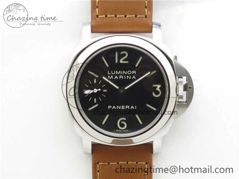 PAM111 P Noob 1:1 Best Edition on Brown Leather Strap A6497 with Y-Incabloc V11