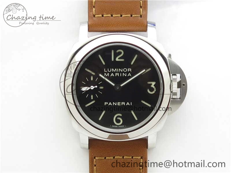 PAM111 P Noob 1:1 Best Edition on Brown Leather Strap A6497 with Y-Incabloc V11