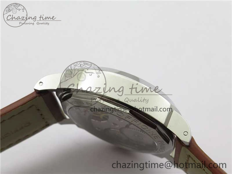 PAM111 VSF 1:1 Best Edition on Brown Calf leather Strap A6497 ( Free Strap )