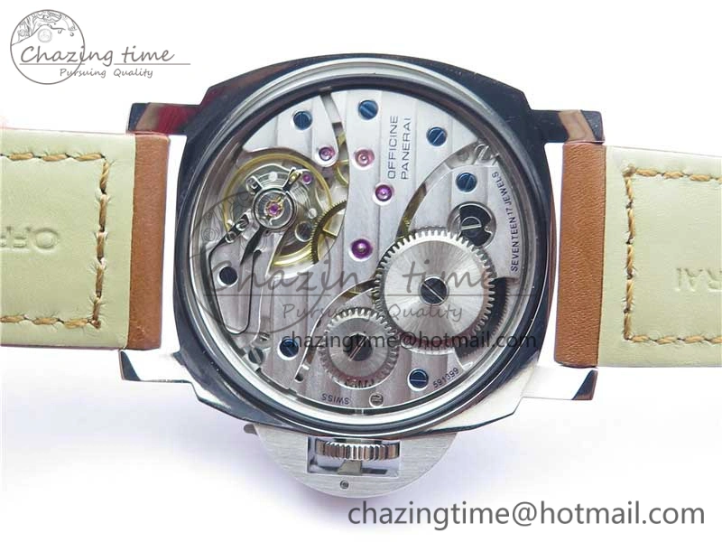 PAM111 VSF 1:1 Best Edition on Brown Calf leather Strap A6497 ( Free Strap )