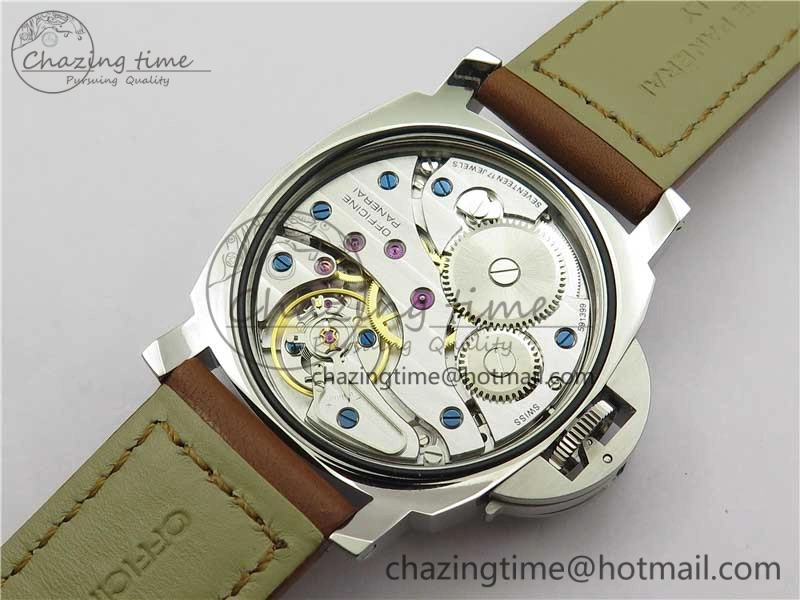 PAM111 VSF 1:1 Best Edition on Brown Calf leather Strap A6497 ( Free Strap )