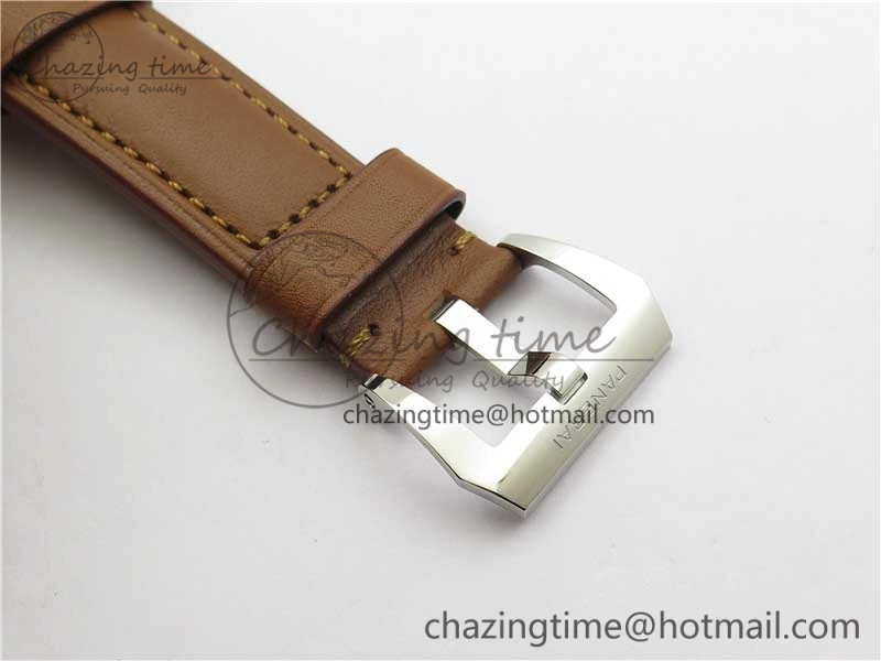 PAM111 VSF 1:1 Best Edition on Brown Calf leather Strap A6497 ( Free Strap )