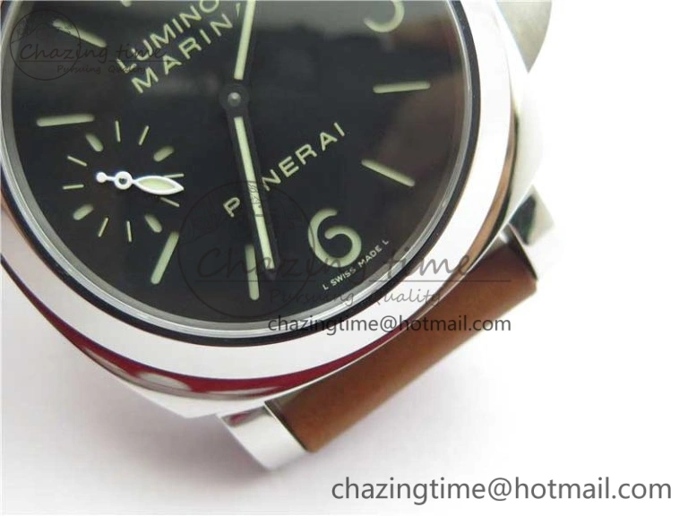 PAM111 VSF 1:1 Best Edition on Brown Calf leather Strap A6497 ( Free Strap )