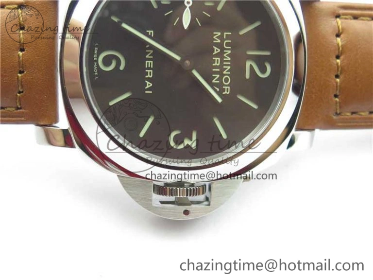 PAM111 VSF 1:1 Best Edition on Brown Calf leather Strap A6497 ( Free Strap )