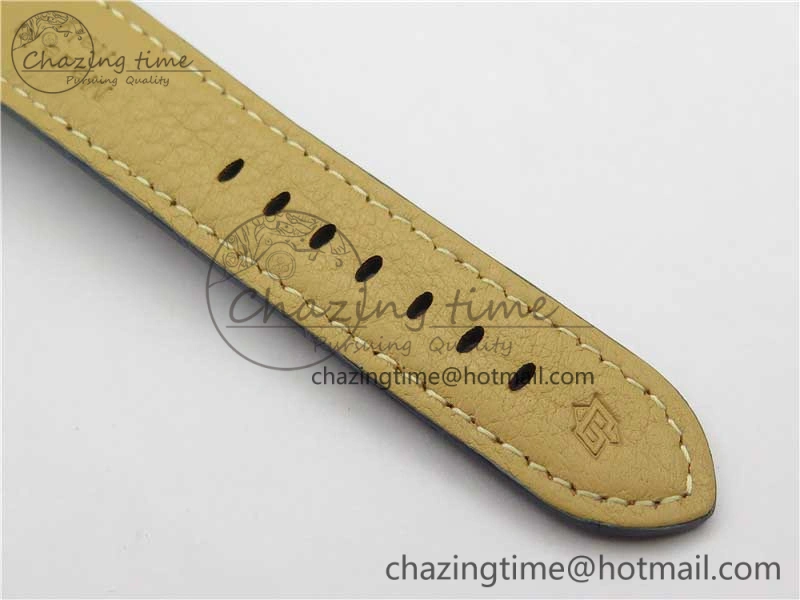 PAM1112 V GMT RG VSF 1:1 Best Edition Blue Dial on Blue Leather Strap P.9011 Super Clone