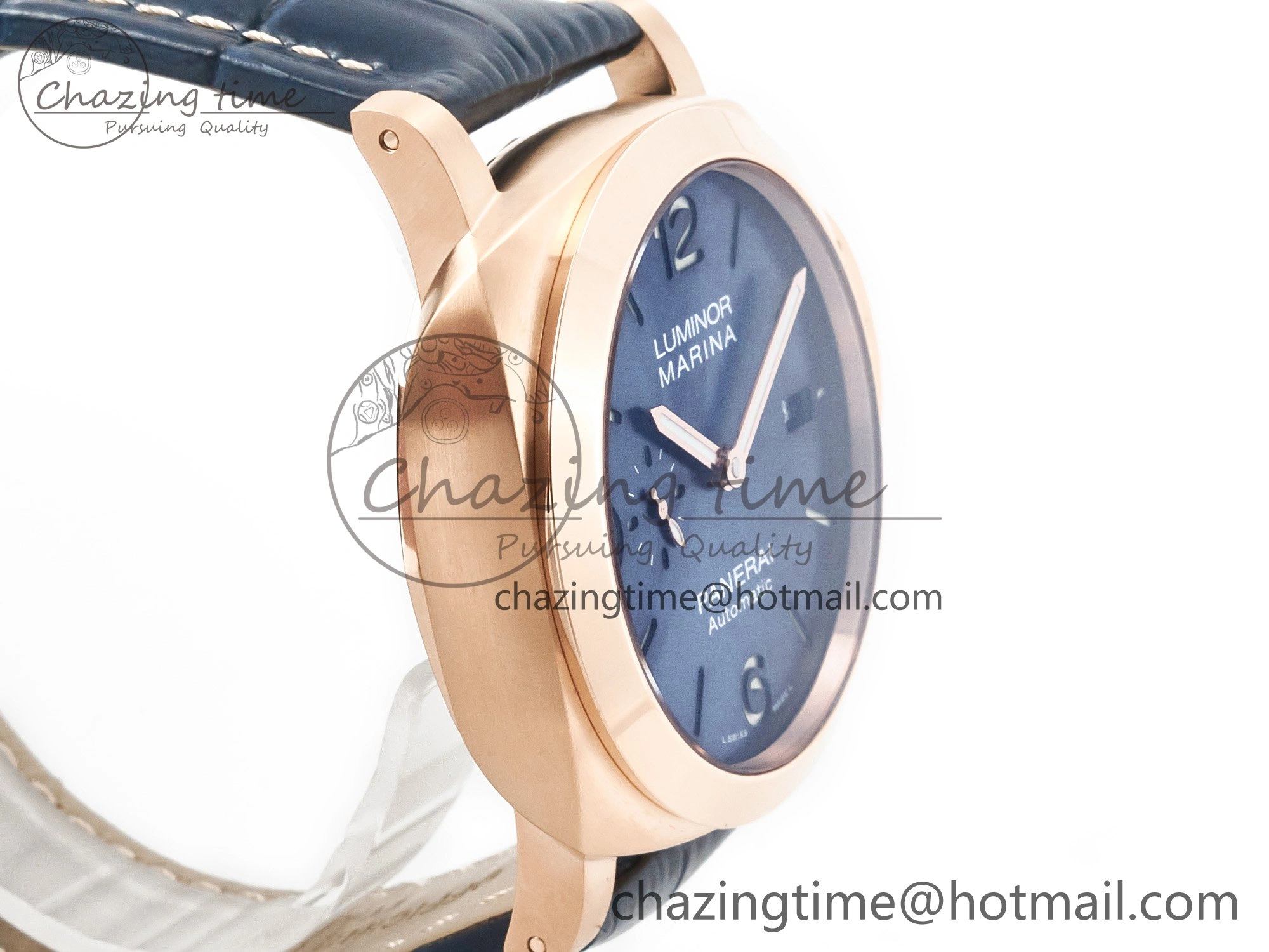 PAM1112 W TTF 1:1 Best Edition on Blue Leather Strap P9010