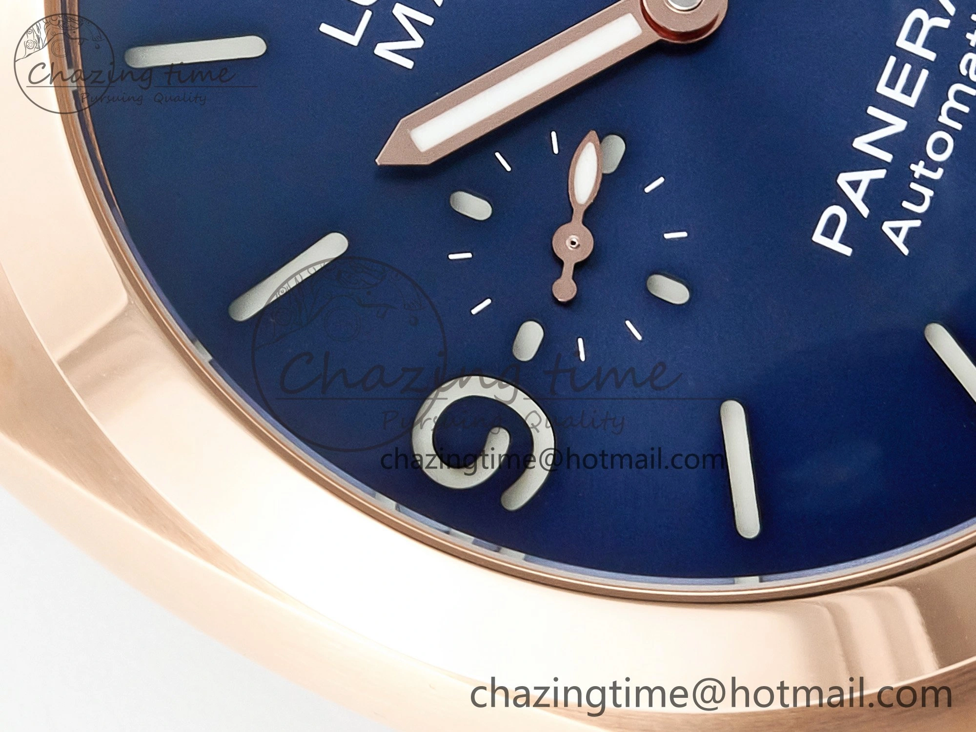 PAM1112 W TTF 1:1 Best Edition on Blue Leather Strap P9010