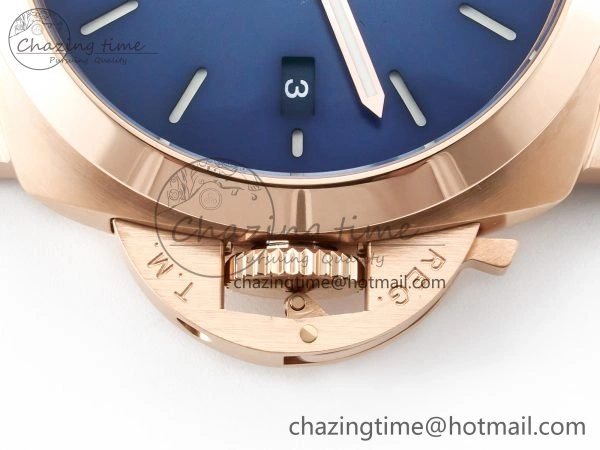 PAM1112 W TTF 1:1 Best Edition on Blue Leather Strap P9010