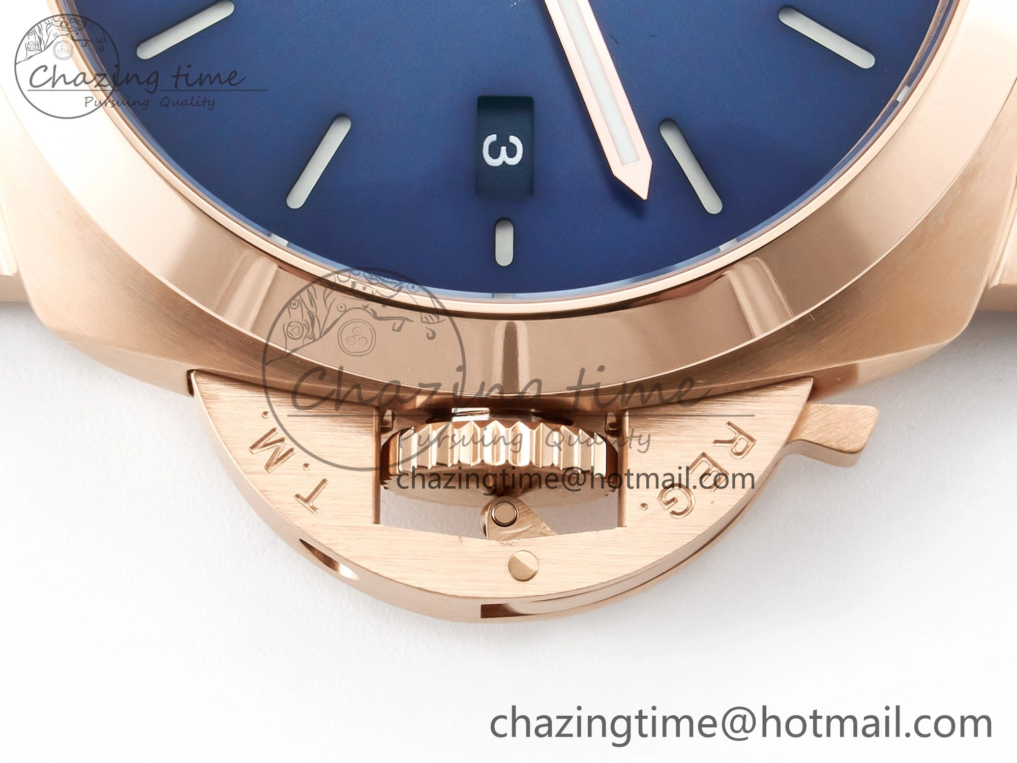 PAM1112 W TTF 1:1 Best Edition on Blue Leather Strap P9010