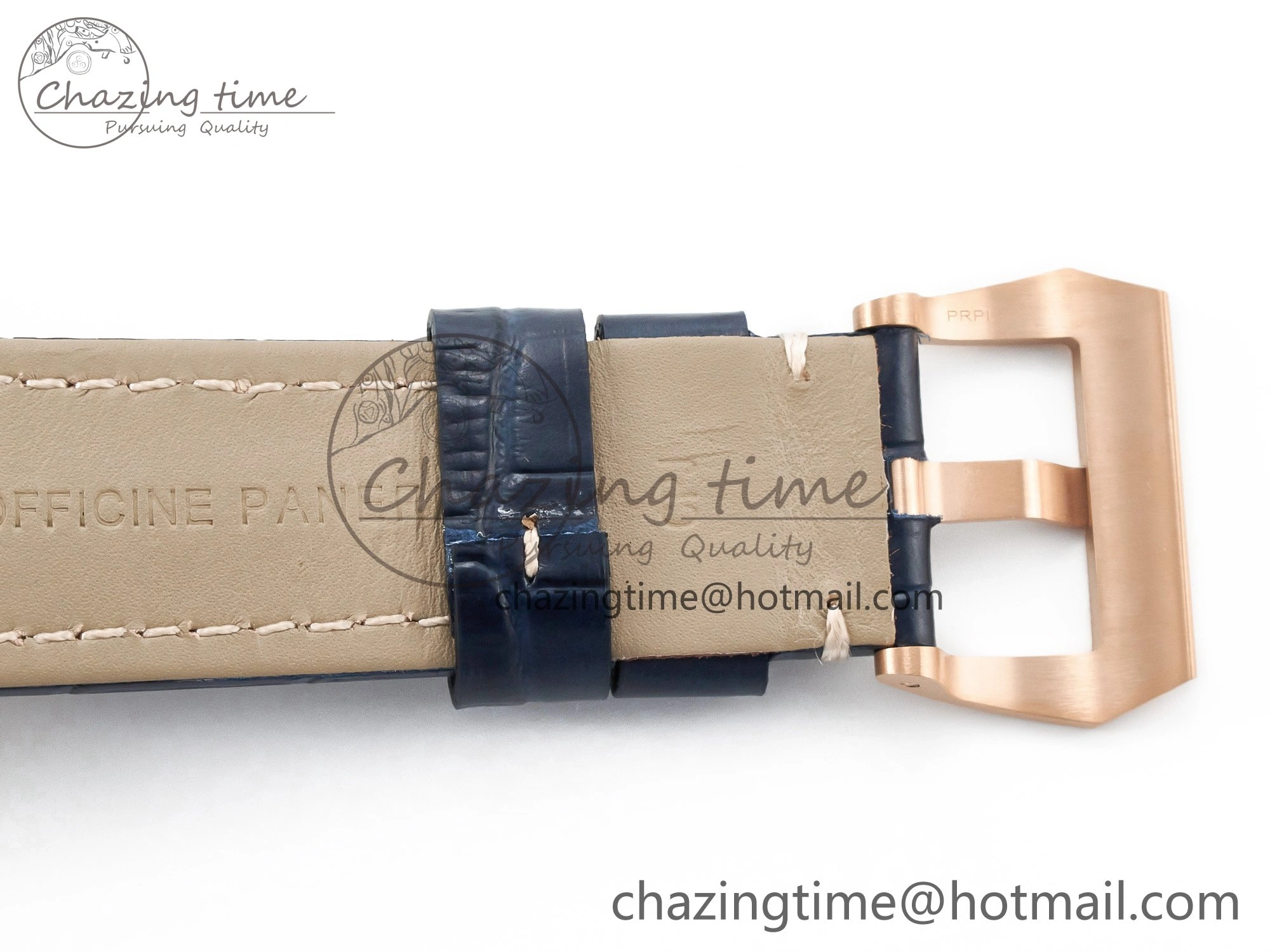 PAM1112 W TTF 1:1 Best Edition on Blue Leather Strap P9010