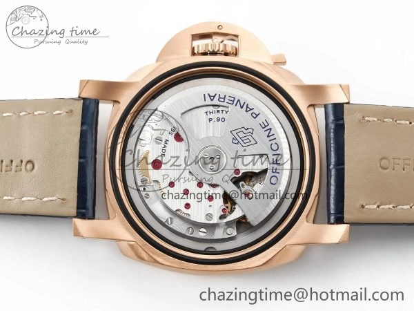 PAM1112 W TTF 1:1 Best Edition on Blue Leather Strap P9010