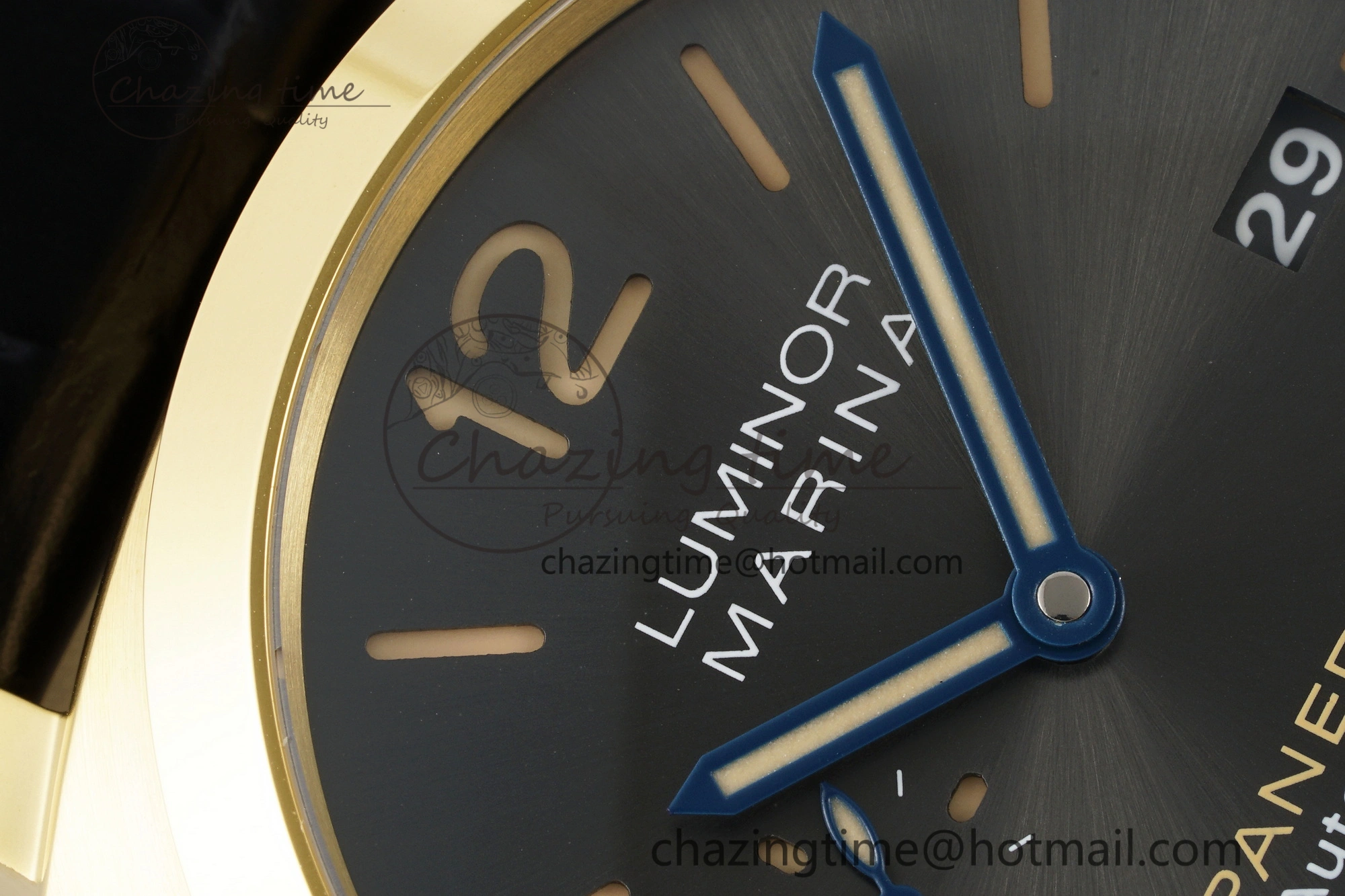 PAM1115 VSF 1:1 Best Edition Black Dial on Black Leather Strap P9010