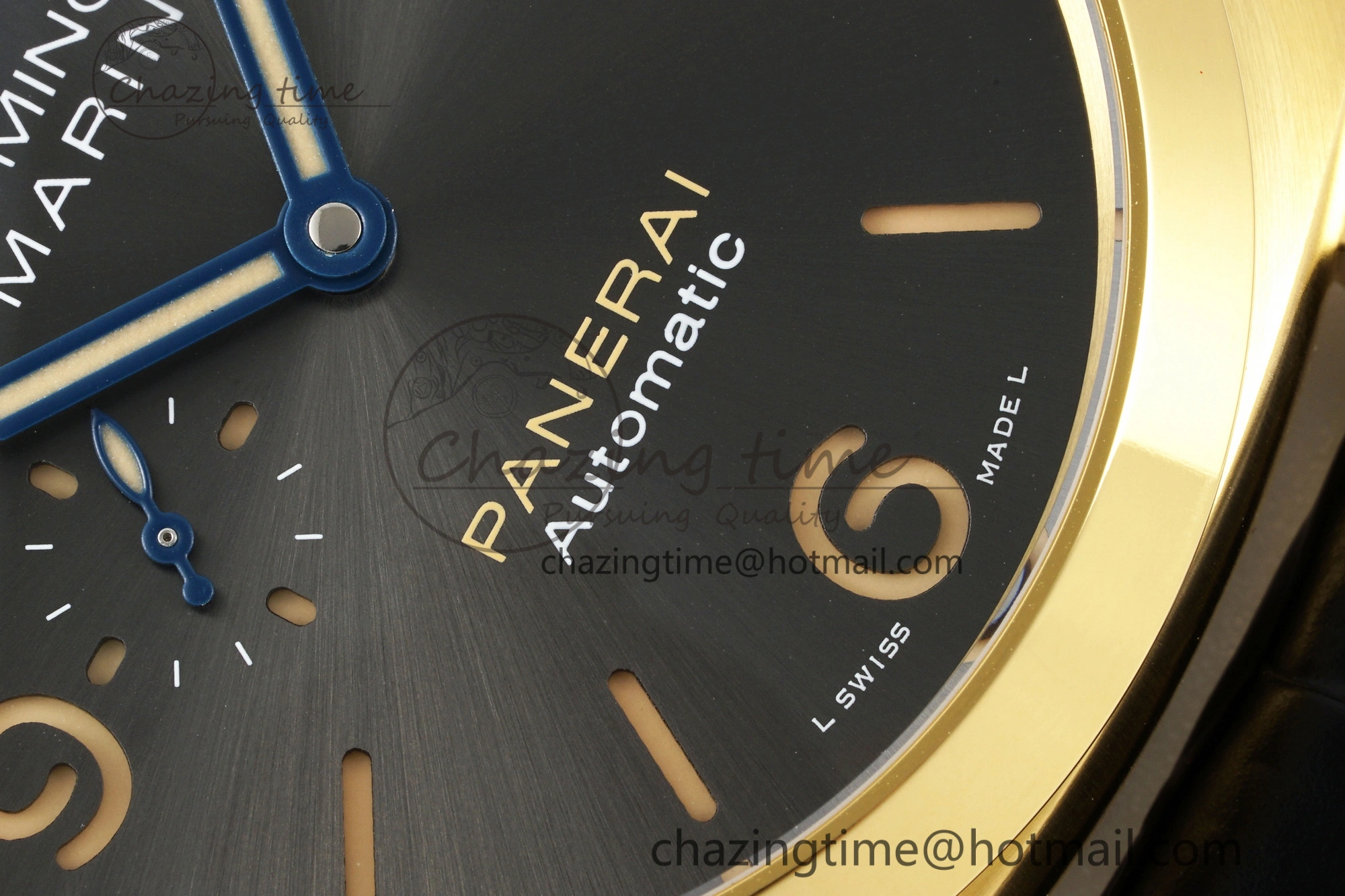 PAM1115 VSF 1:1 Best Edition Black Dial on Black Leather Strap P9010