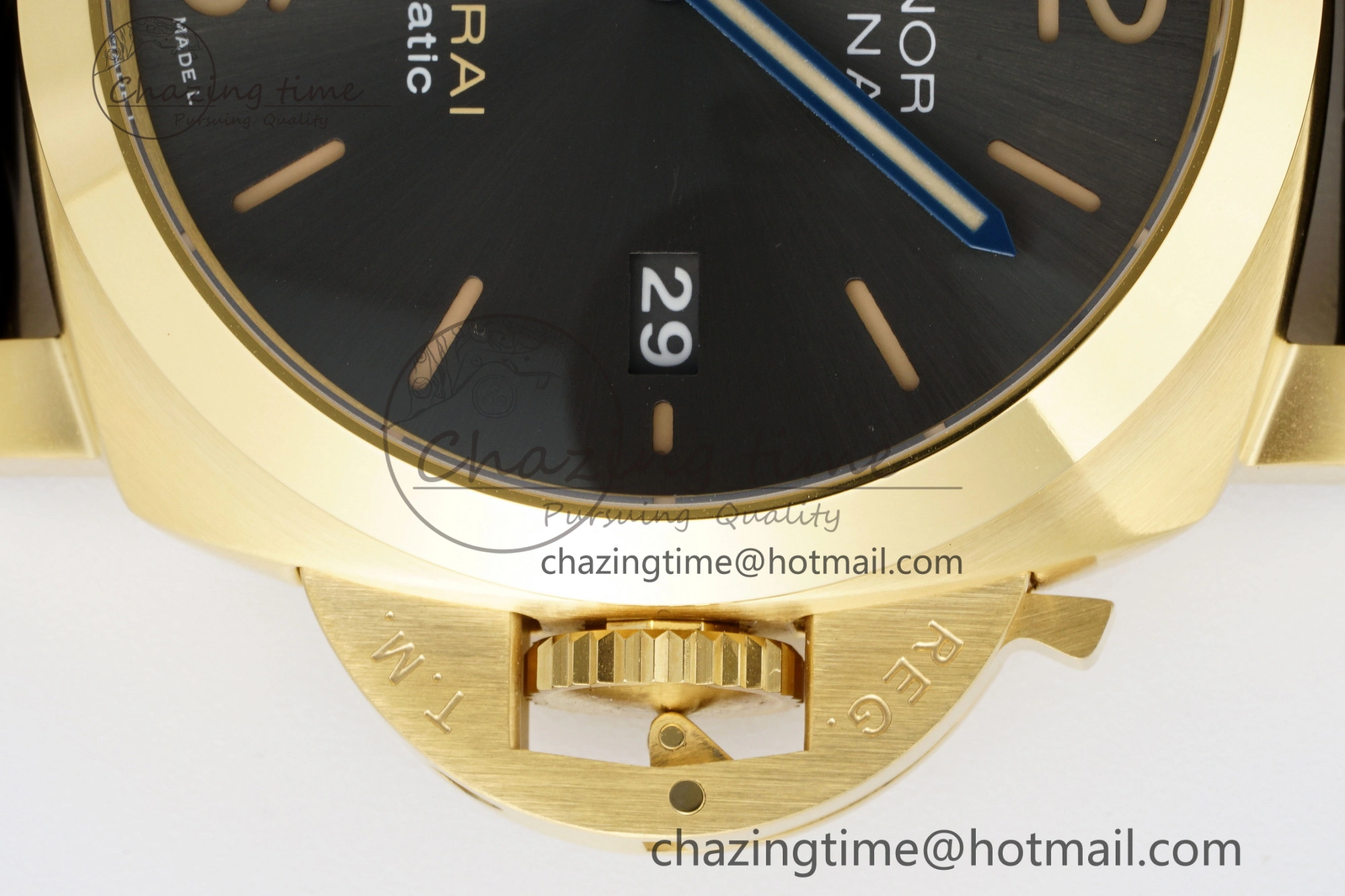 PAM1115 VSF 1:1 Best Edition Black Dial on Black Leather Strap P9010