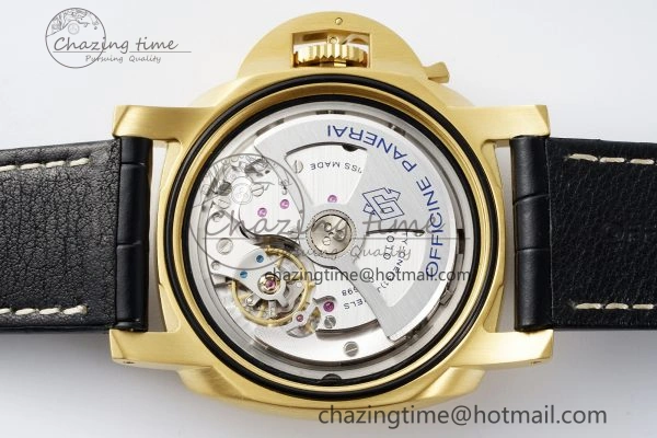 PAM1115 VSF 1:1 Best Edition Black Dial on Black Leather Strap P9010