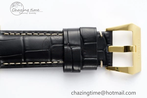 PAM1115 VSF 1:1 Best Edition Black Dial on Black Leather Strap P9010