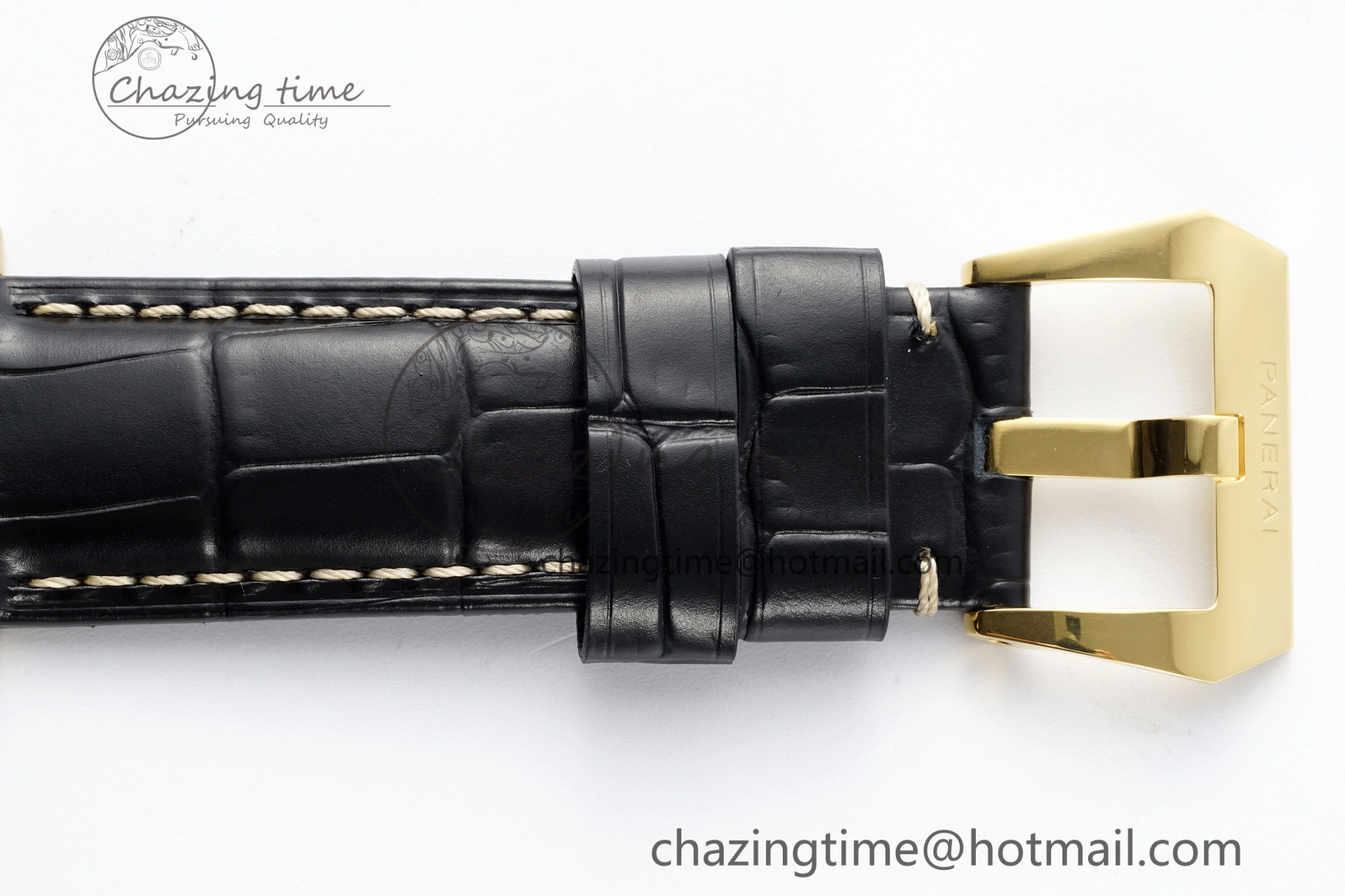 PAM1115 VSF 1:1 Best Edition Black Dial on Black Leather Strap P9010