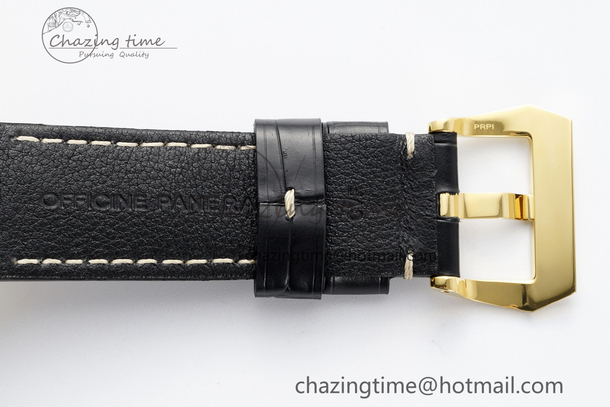 PAM1115 VSF 1:1 Best Edition Black Dial on Black Leather Strap P9010