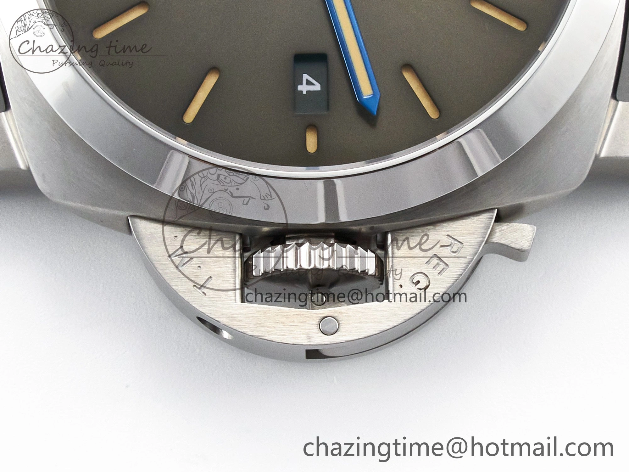 PAM1116 S TTF 1:1 Best Edition Dark Green Dial on Brown Leather Strap P9010