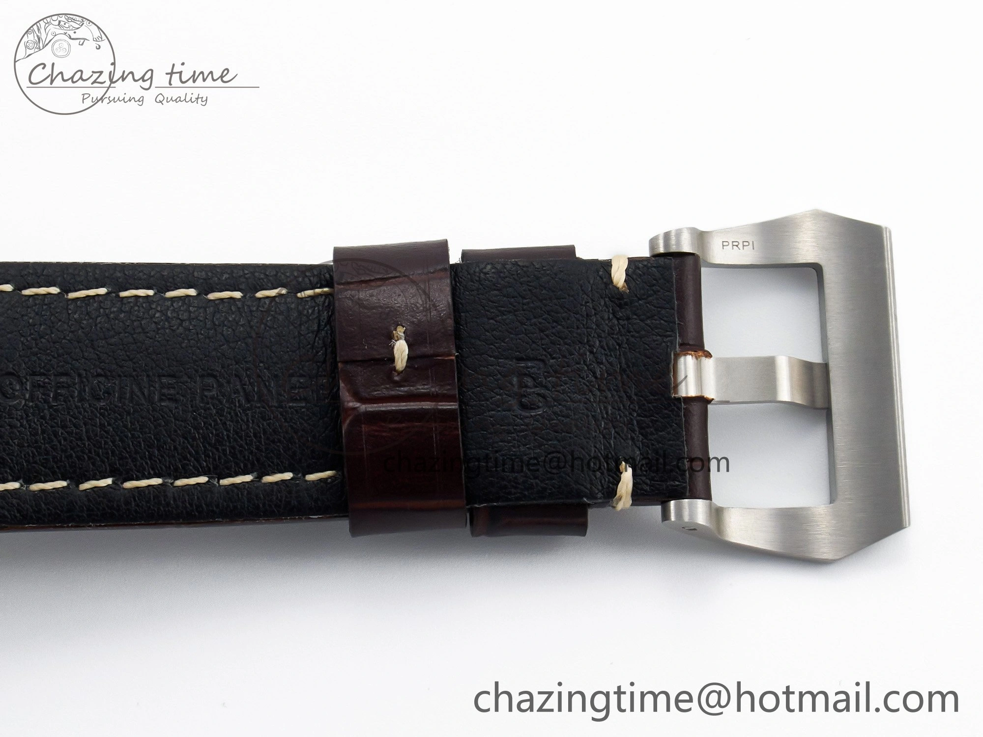 PAM1116 S TTF 1:1 Best Edition Dark Green Dial on Brown Leather Strap P9010
