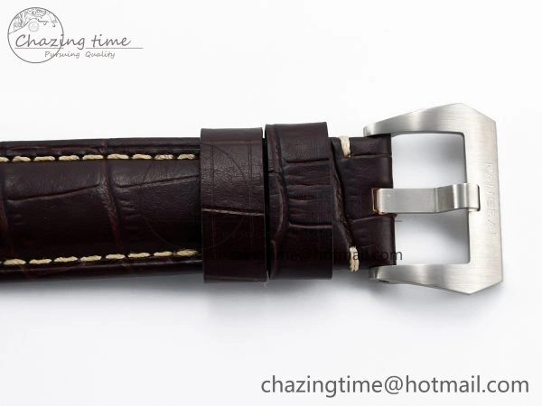 PAM1116 S TTF 1:1 Best Edition Dark Green Dial on Brown Leather Strap P9010