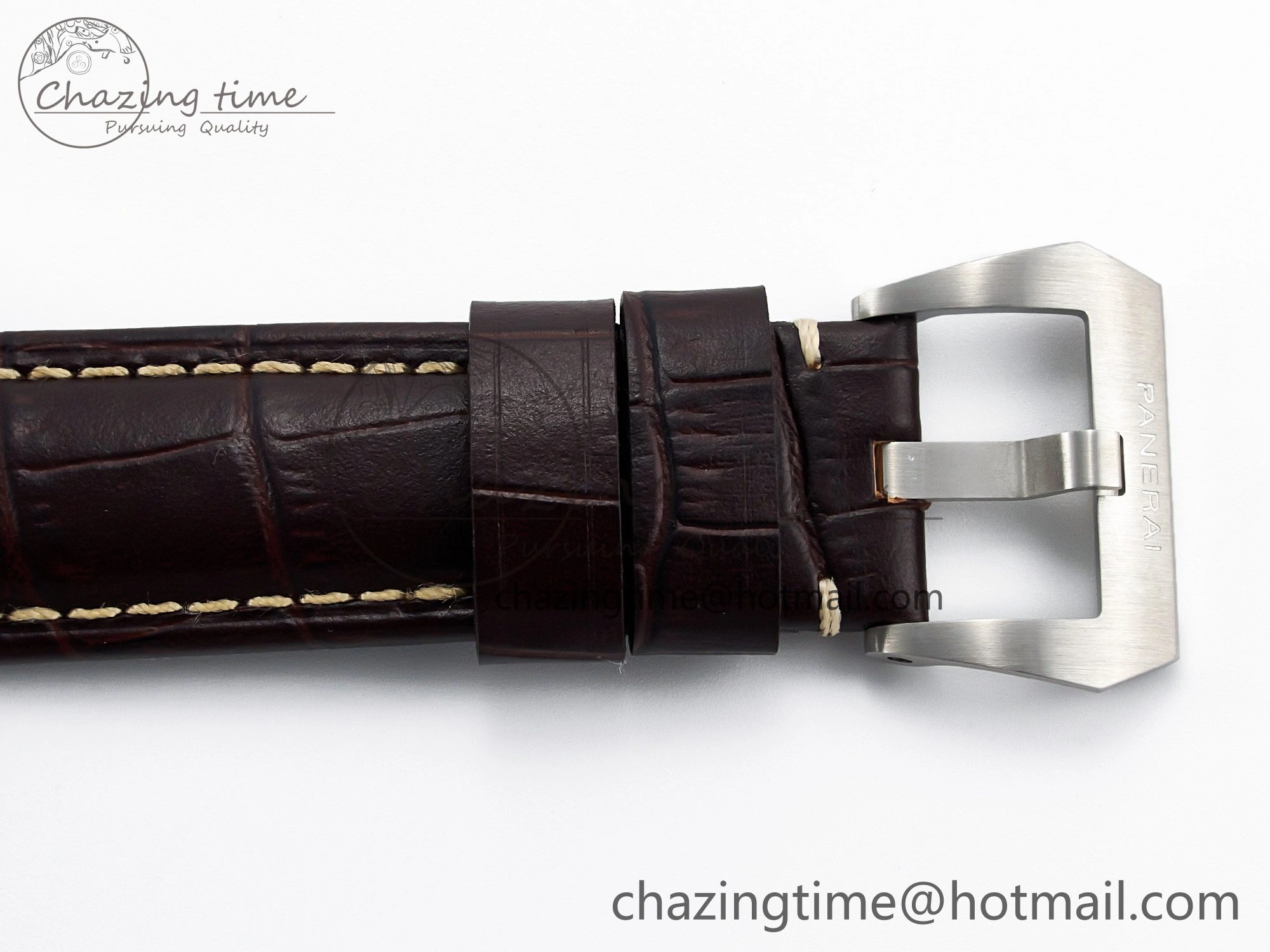 PAM1116 S TTF 1:1 Best Edition Dark Green Dial on Brown Leather Strap P9010