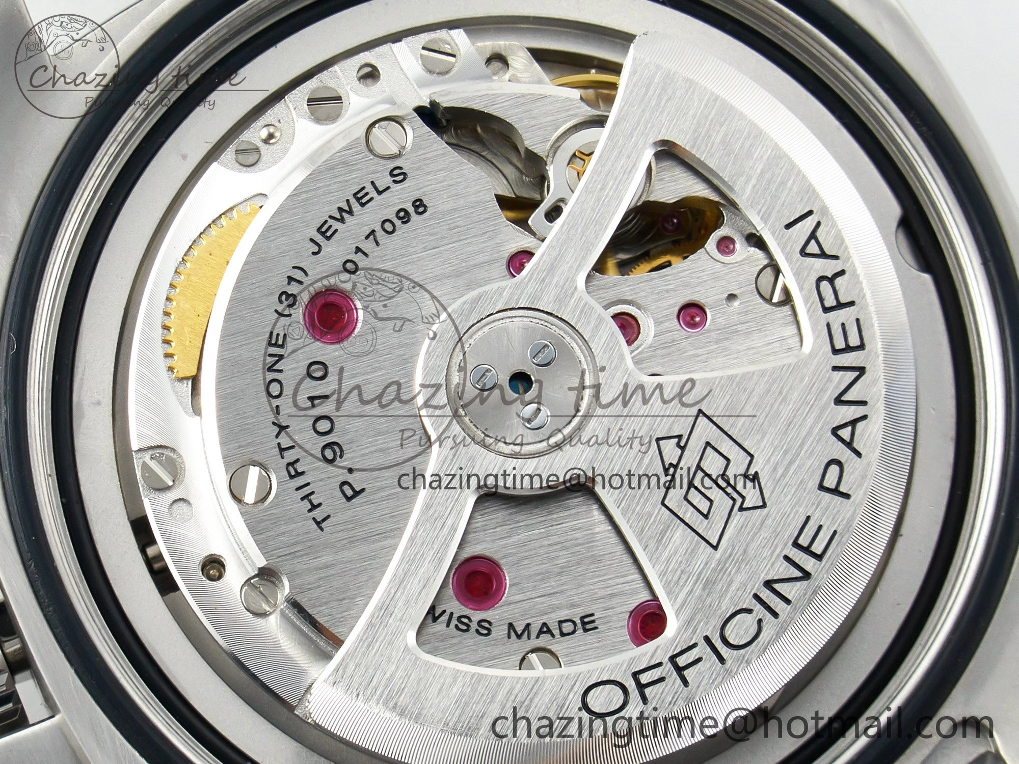 PAM1116 S TTF 1:1 Best Edition Dark Green Dial on Brown Leather Strap P9010
