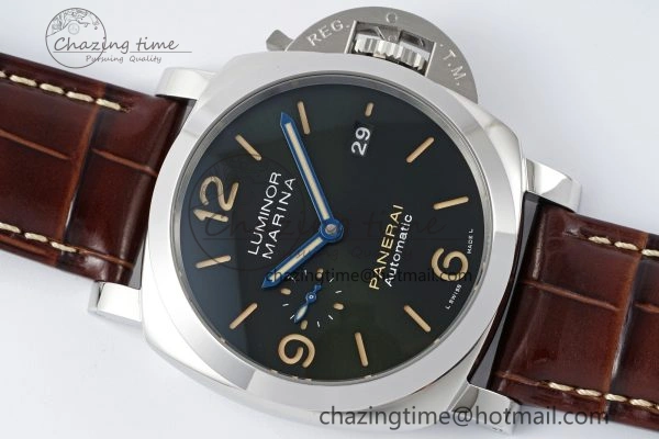 PAM1116 VSF 1:1 Best Edition Dark Green Dial on Brown Leather Strap P9010
