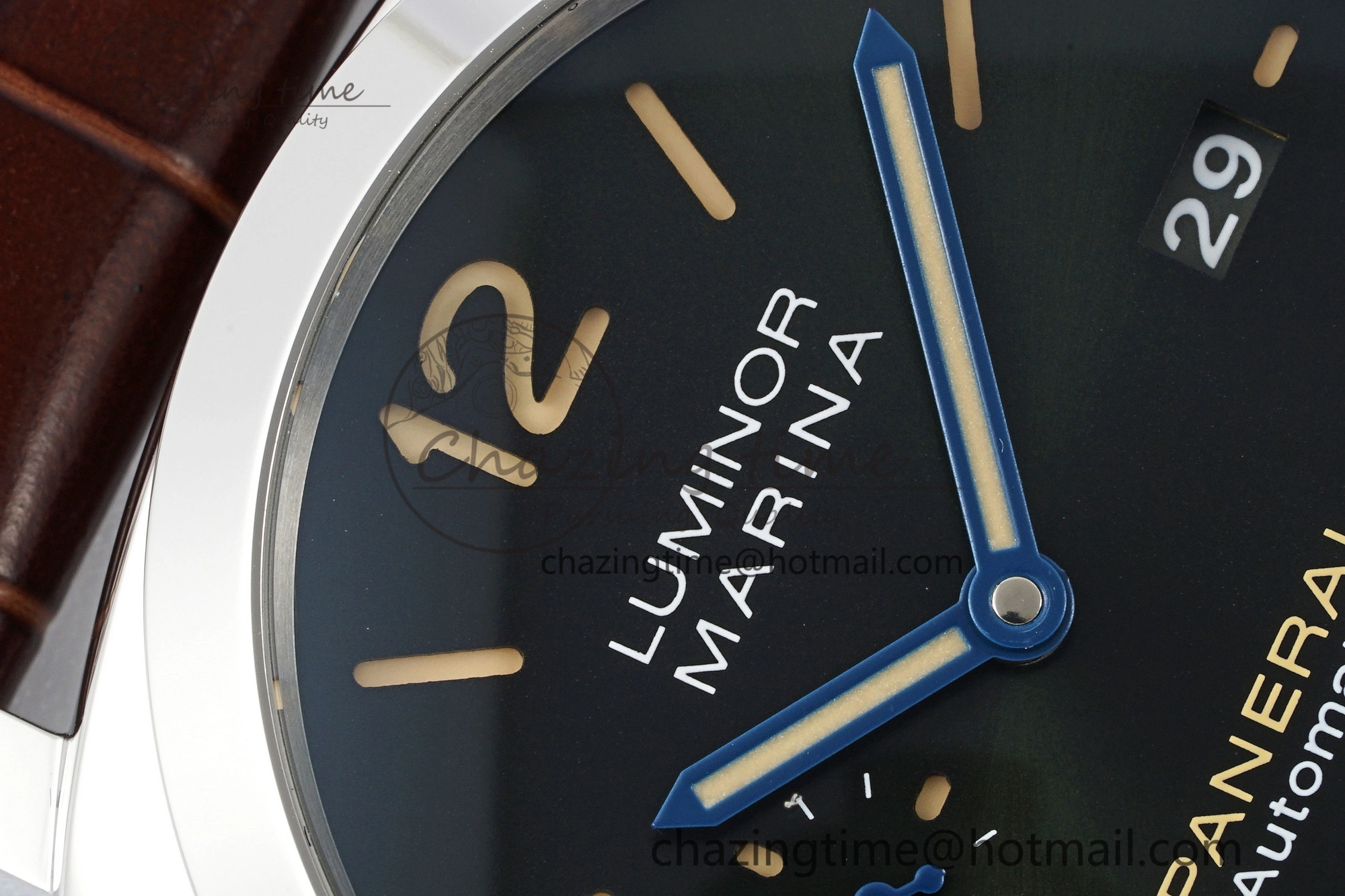 PAM1116 VSF 1:1 Best Edition Dark Green Dial on Brown Leather Strap P9010