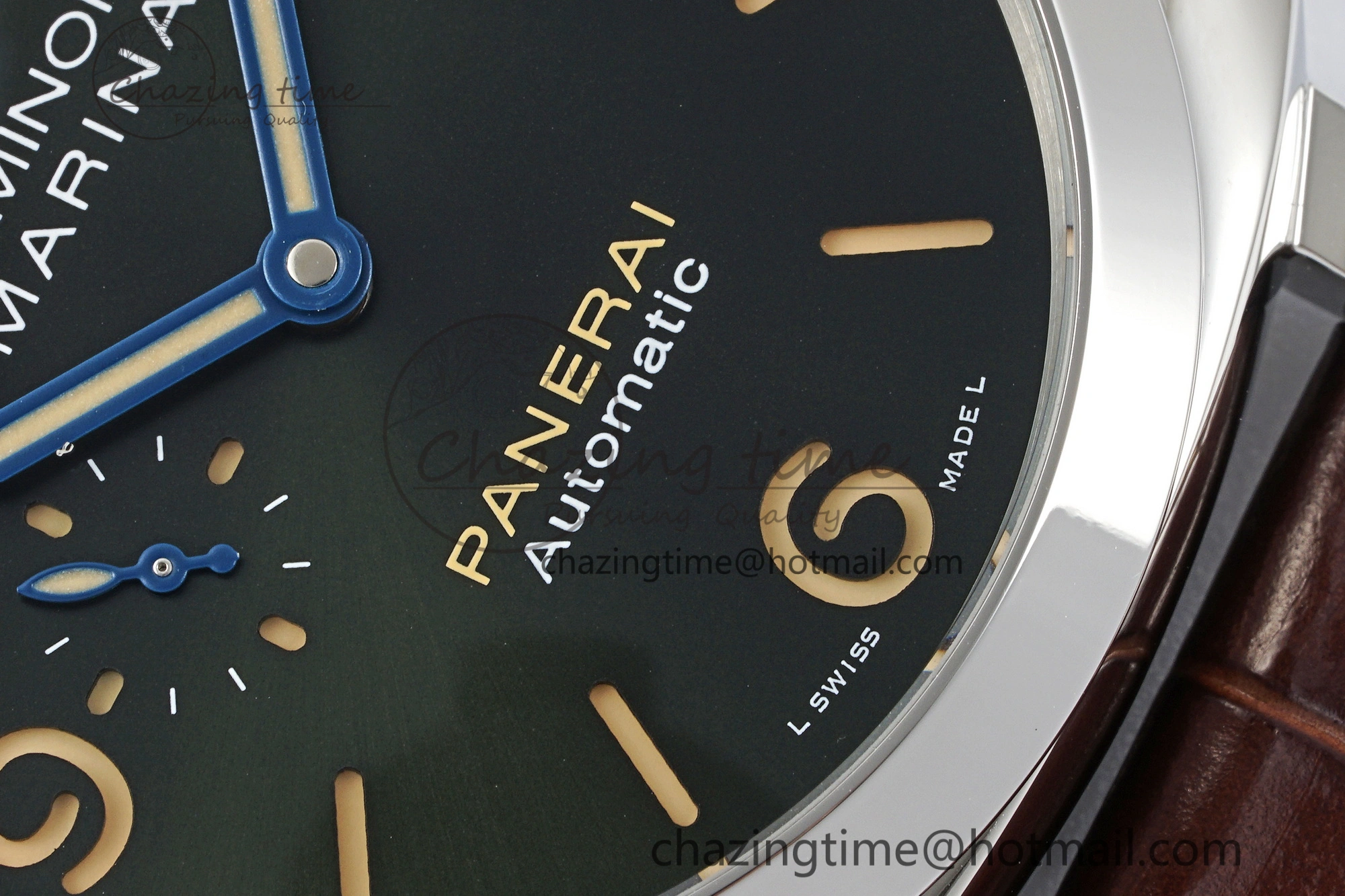 PAM1116 VSF 1:1 Best Edition Dark Green Dial on Brown Leather Strap P9010