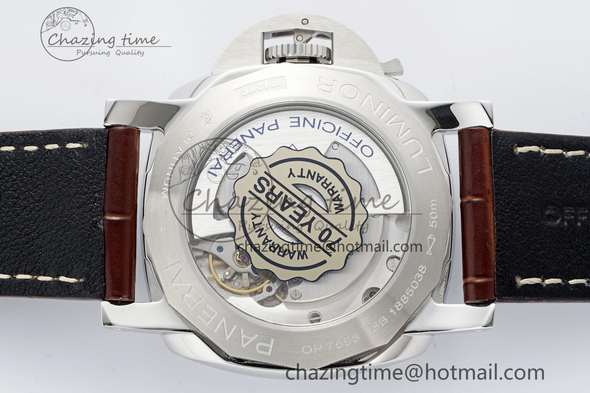 PAM1116 VSF 1:1 Best Edition Dark Green Dial on Brown Leather Strap P9010