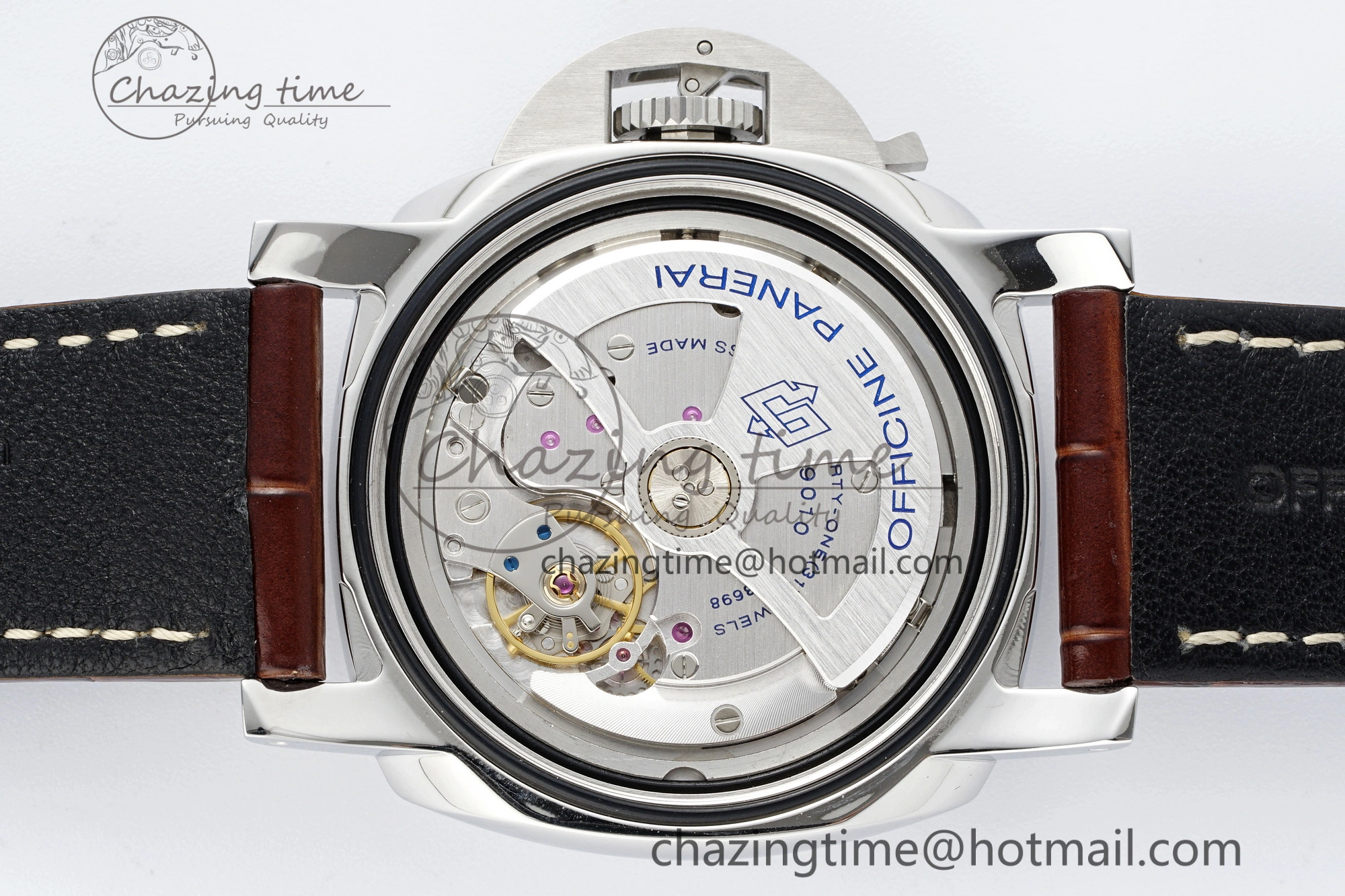 PAM1116 VSF 1:1 Best Edition Dark Green Dial on Brown Leather Strap P9010