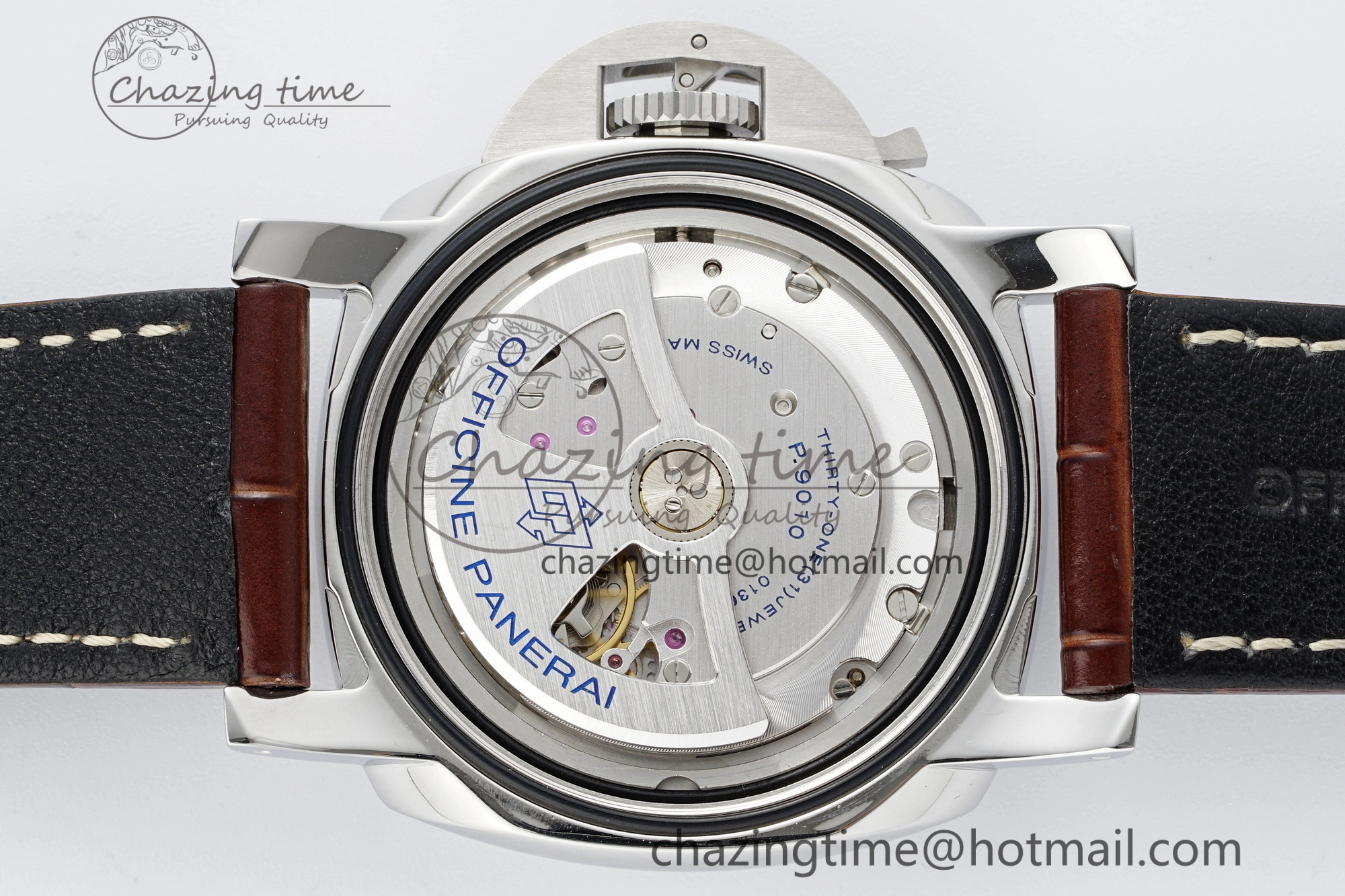 PAM1116 VSF 1:1 Best Edition Dark Green Dial on Brown Leather Strap P9010