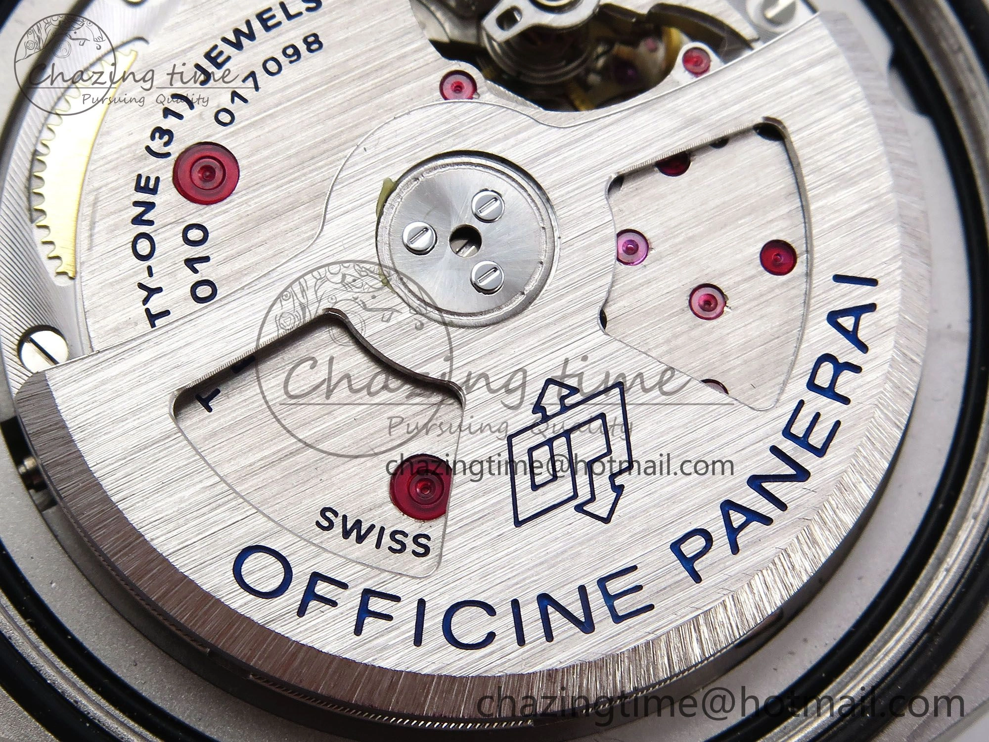 PAM1117 Titanium TTF 1:1 Best Edition Blue Dial on Blue Kevlar Composite Strap P9010