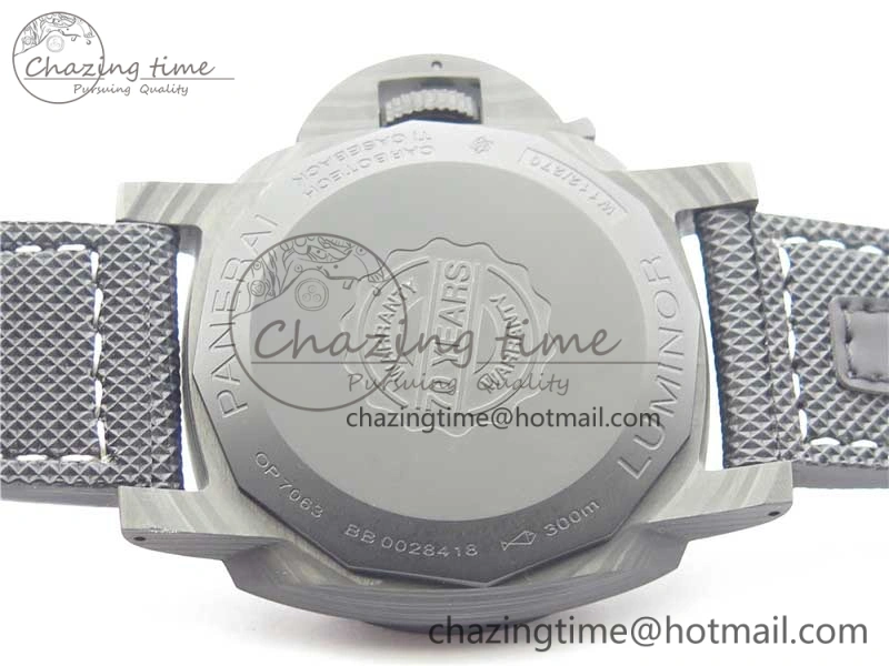 PAM1118 Luminor Marina “Luminous Trilogy” VSF 1:1 Best Edition on Black Sportech Strap P.9010 Clone