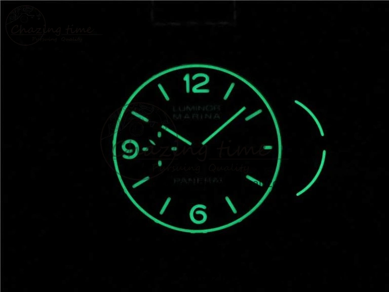 PAM1118 Luminor Marina “Luminous Trilogy” VSF 1:1 Best Edition on Black Sportech Strap P.9010 Clone