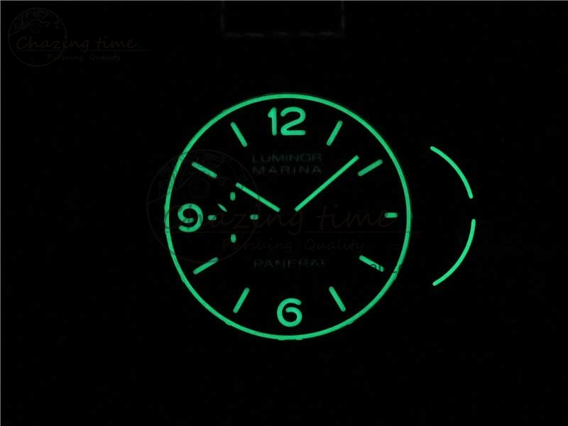 PAM1118 Luminor Marina “Luminous Trilogy” VSF 1:1 Best Edition on Black Sportech Strap P.9010 Clone