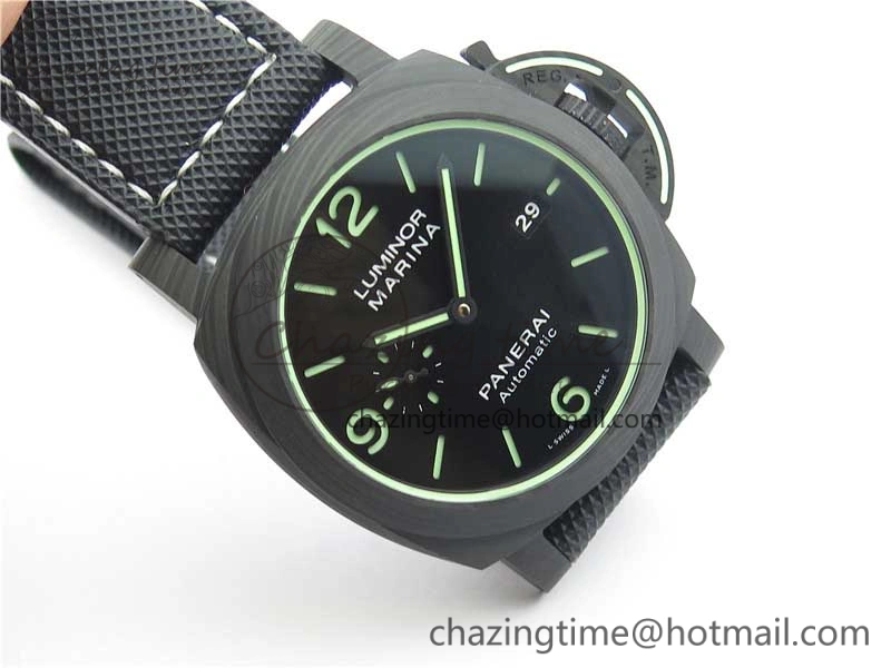 PAM1118 Luminor Marina “Luminous Trilogy” VSF 1:1 Best Edition on Black Sportech Strap P.9010 Clone