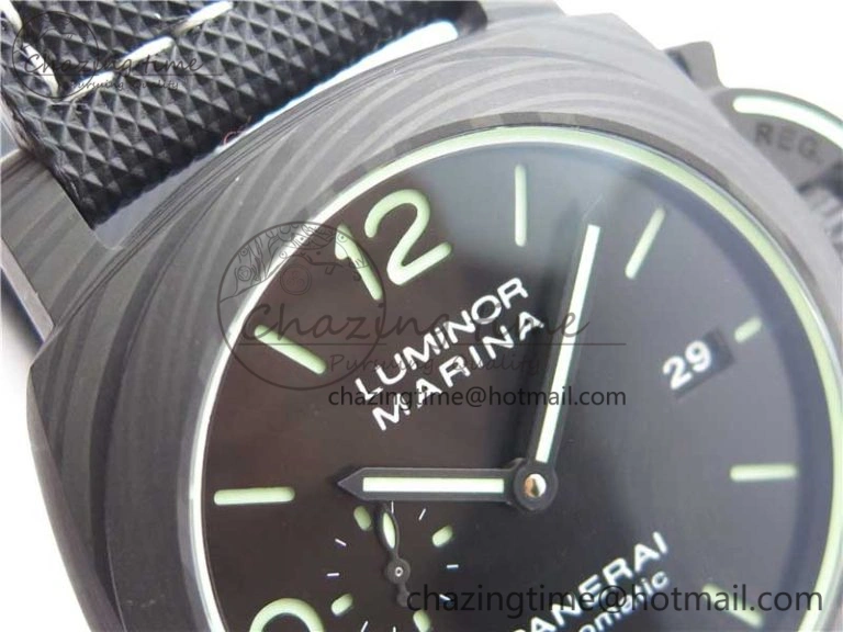 PAM1118 Luminor Marina “Luminous Trilogy” VSF 1:1 Best Edition on Black Sportech Strap P.9010 Clone