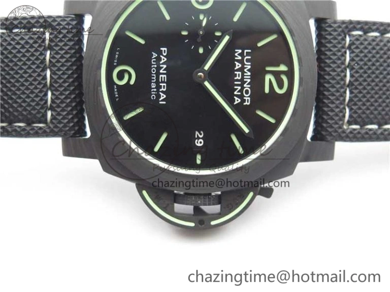 PAM1118 Luminor Marina “Luminous Trilogy” VSF 1:1 Best Edition on Black Sportech Strap P.9010 Clone