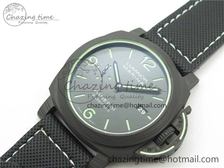 PAM1118 Luminor Marina “Luminous Trilogy” VSF 1:1 Best Edition on Black Sportech Strap P.9010 Clone