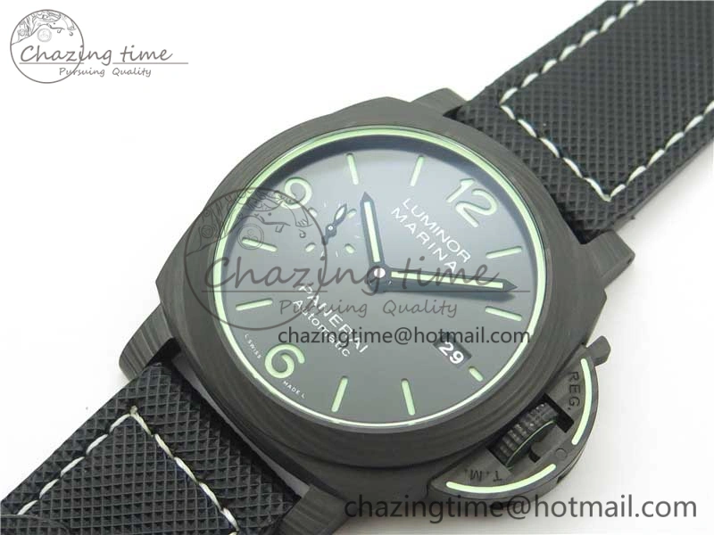 PAM1118 Luminor Marina “Luminous Trilogy” VSF 1:1 Best Edition on Black Sportech Strap P.9010 Clone