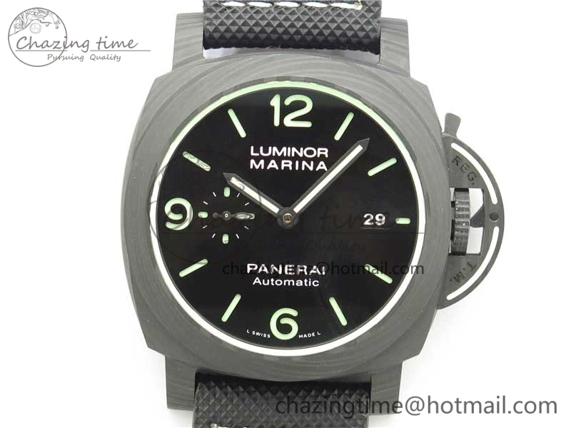 PAM1118 Luminor Marina “Luminous Trilogy” VSF 1:1 Best Edition on Black Sportech Strap P.9010 Clone