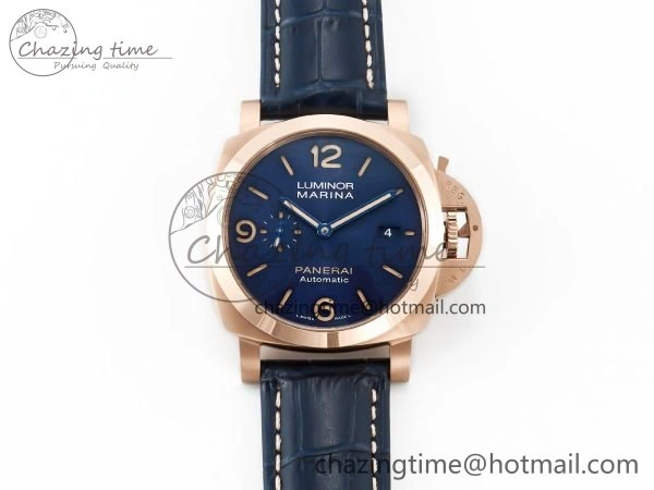 PAM1157 W TTF 1:1 Best Edition on Blue Leather Strap P9010