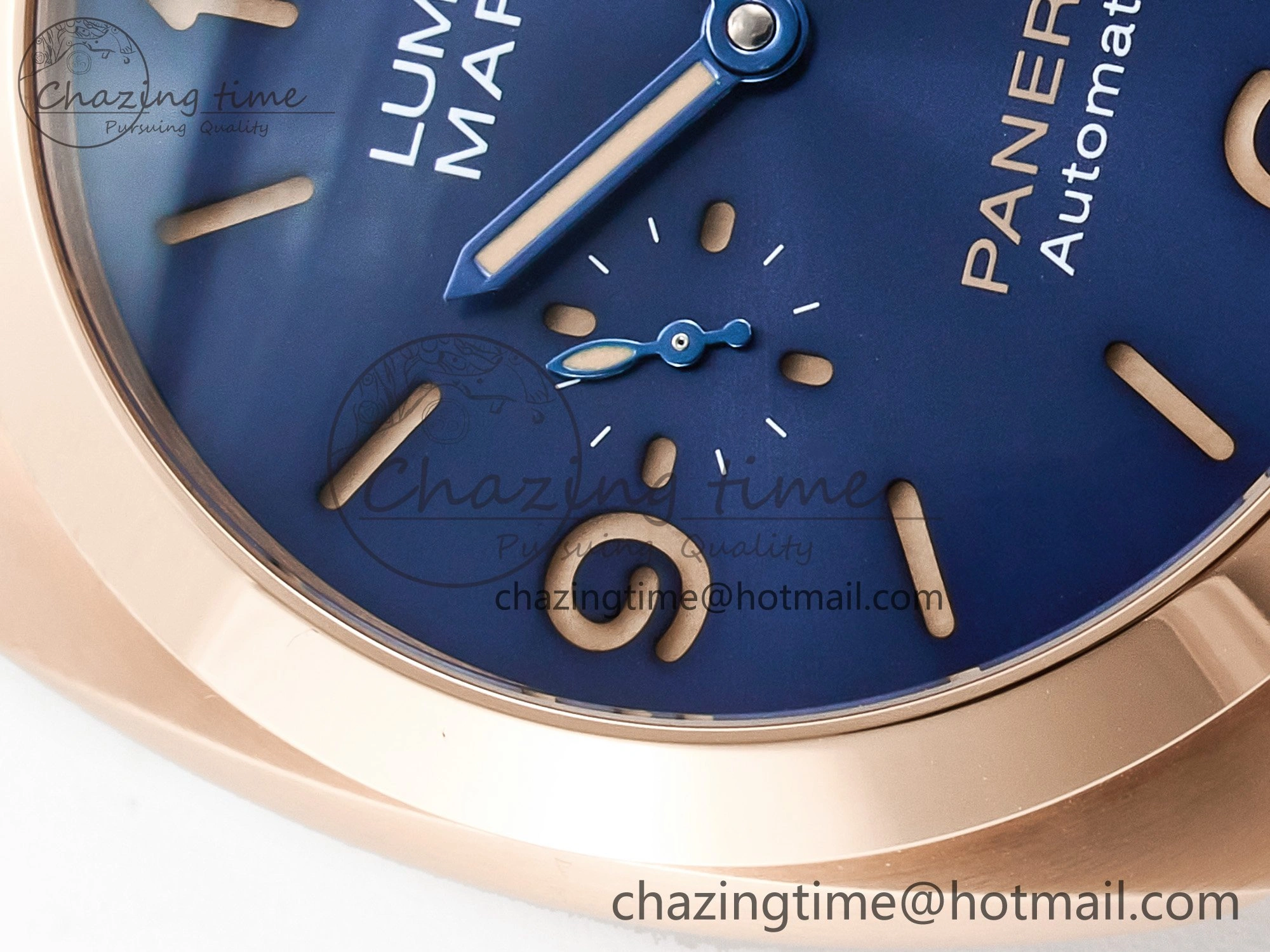 PAM1157 W TTF 1:1 Best Edition on Blue Leather Strap P9010
