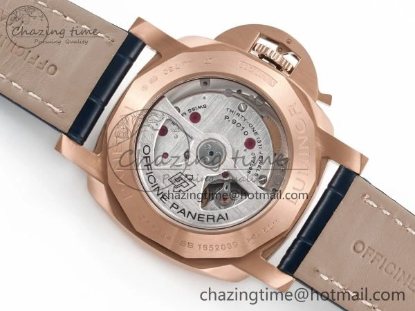 PAM1157 W TTF 1:1 Best Edition on Blue Leather Strap P9010