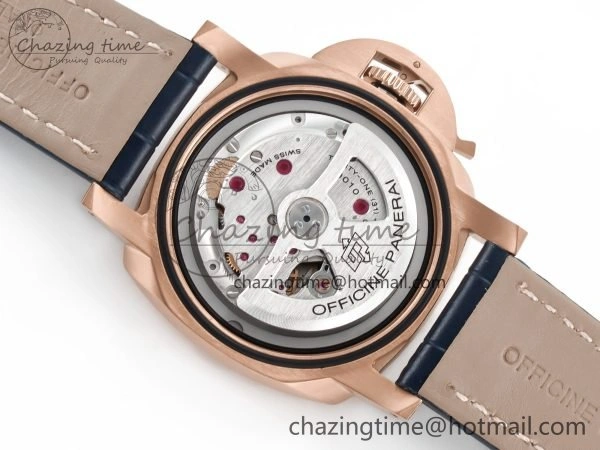 PAM1157 W TTF 1:1 Best Edition on Blue Leather Strap P9010