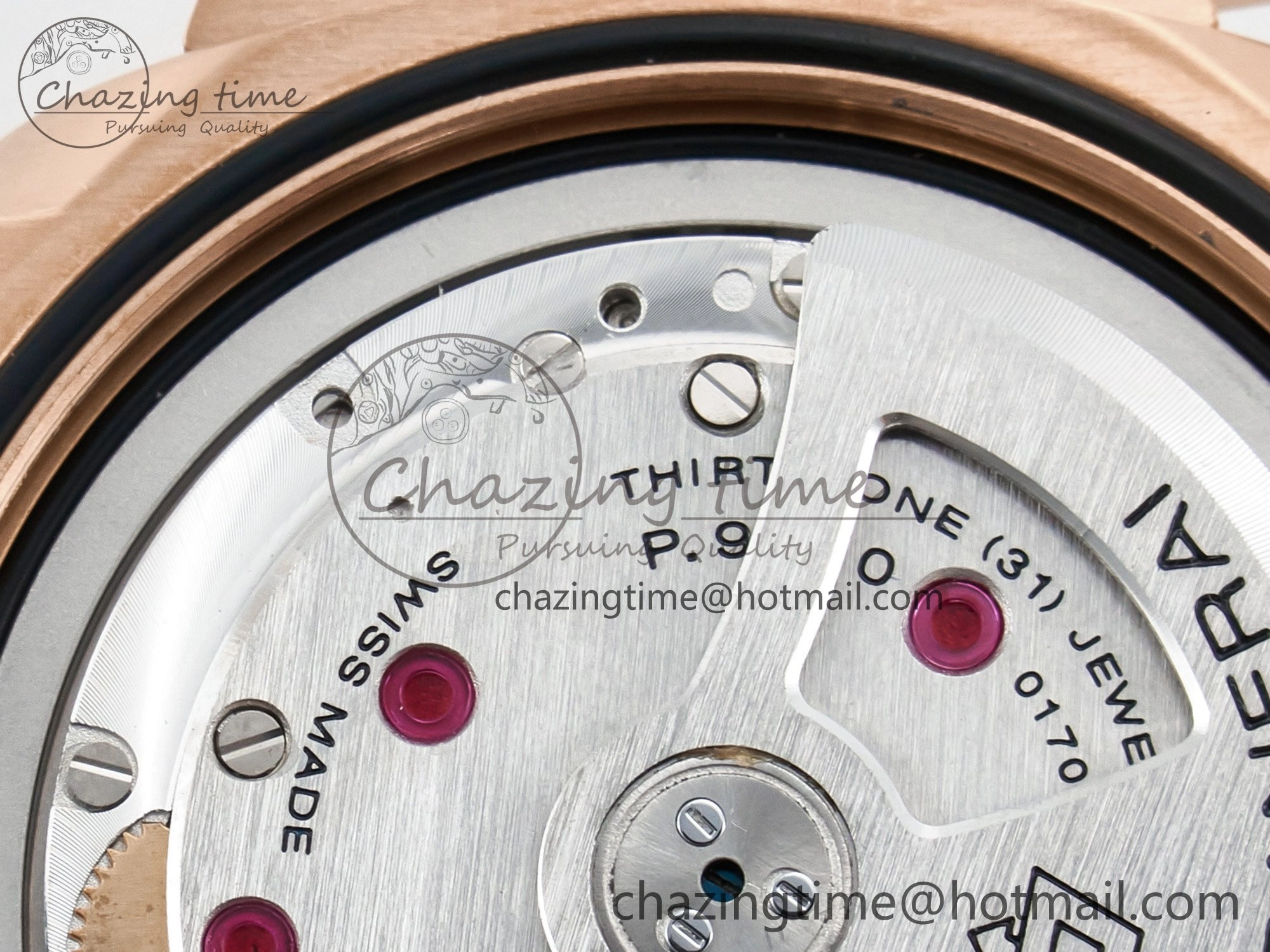PAM1157 W TTF 1:1 Best Edition on Blue Leather Strap P9010