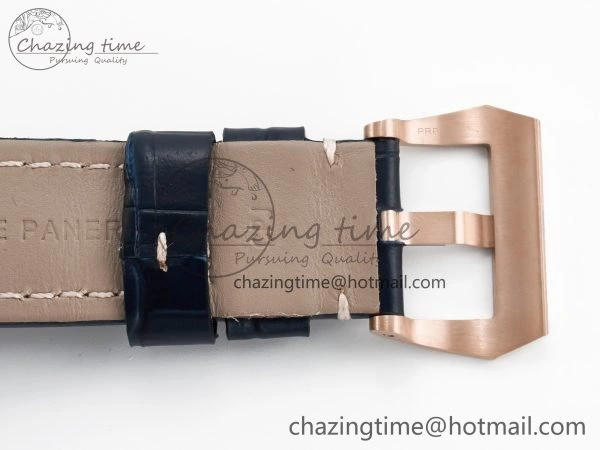 PAM1157 W TTF 1:1 Best Edition on Blue Leather Strap P9010